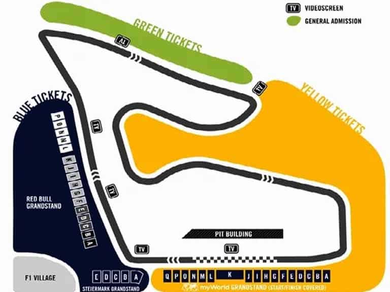 Er is behoefte aan weekend analoog Where to sit at the Austrian F1 GP - All 2023 grandstands reviewed