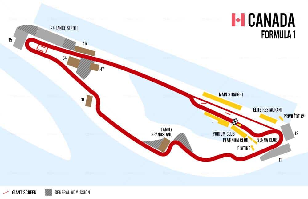 Best seats at the Canadian F1GP Know your options