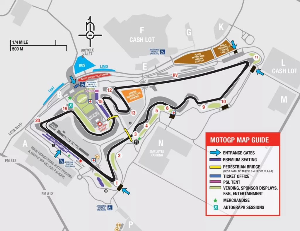 Best seats at USA COTA MotoGP - Know your options