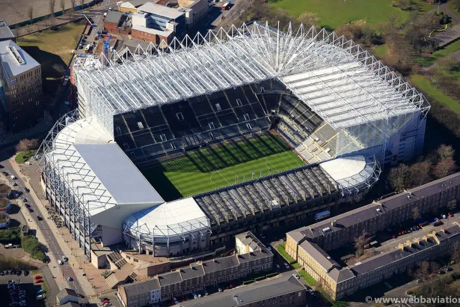 St James' Park football stadium Newcastle