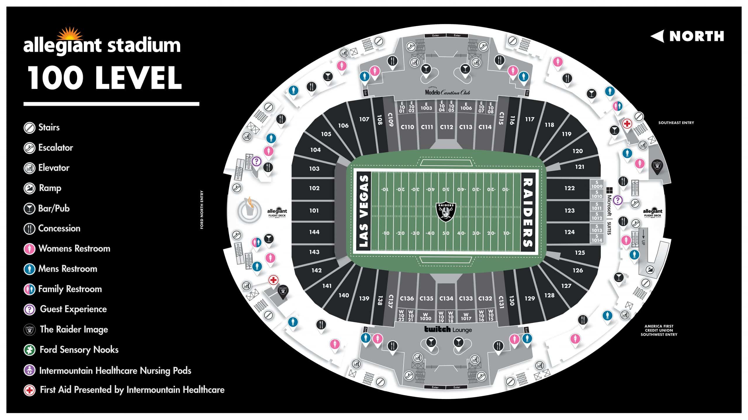 Best Seats For Las Vegas Raiders And Concerts At The Allegiant Stadium