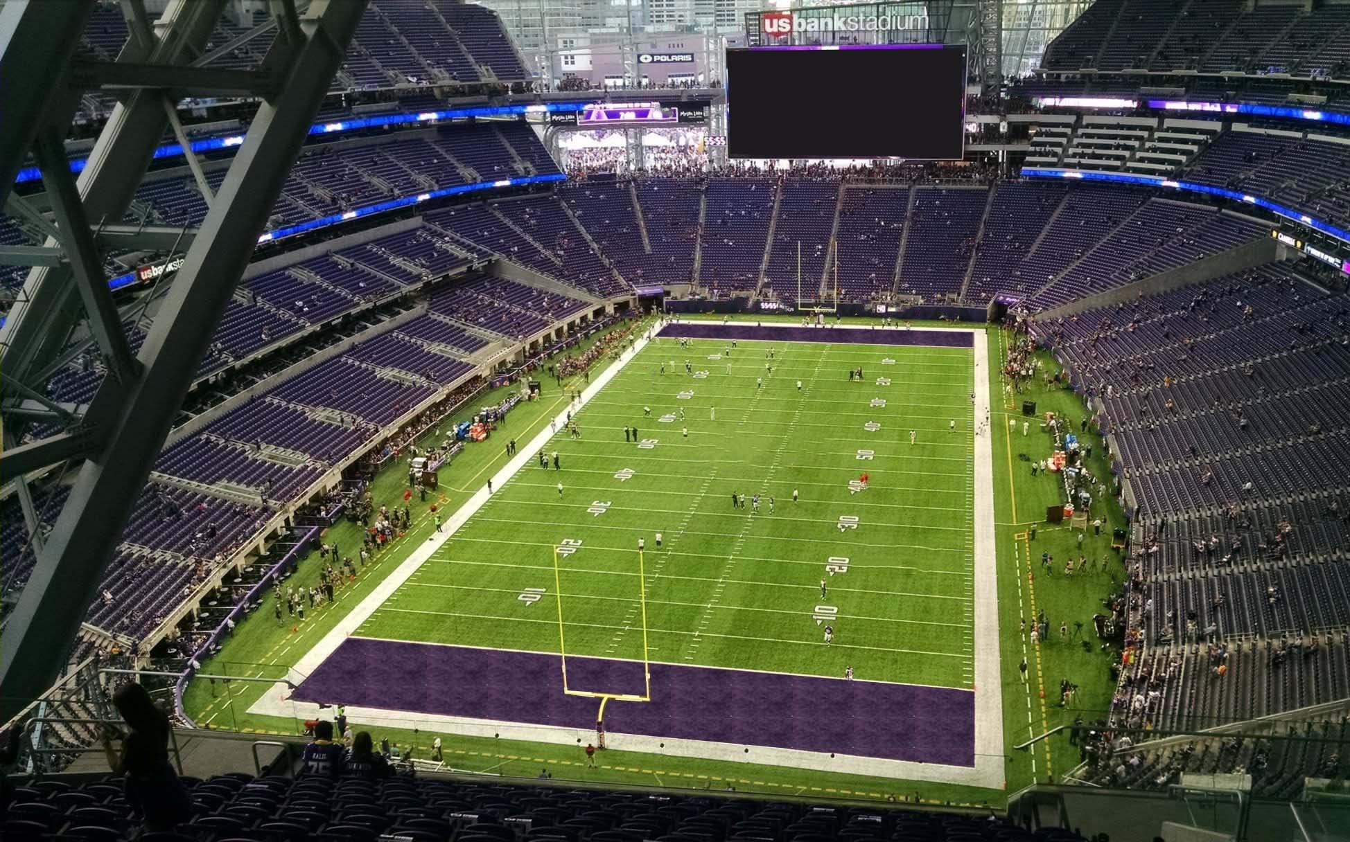 East Endzone at 300 Level US Bank Stadium