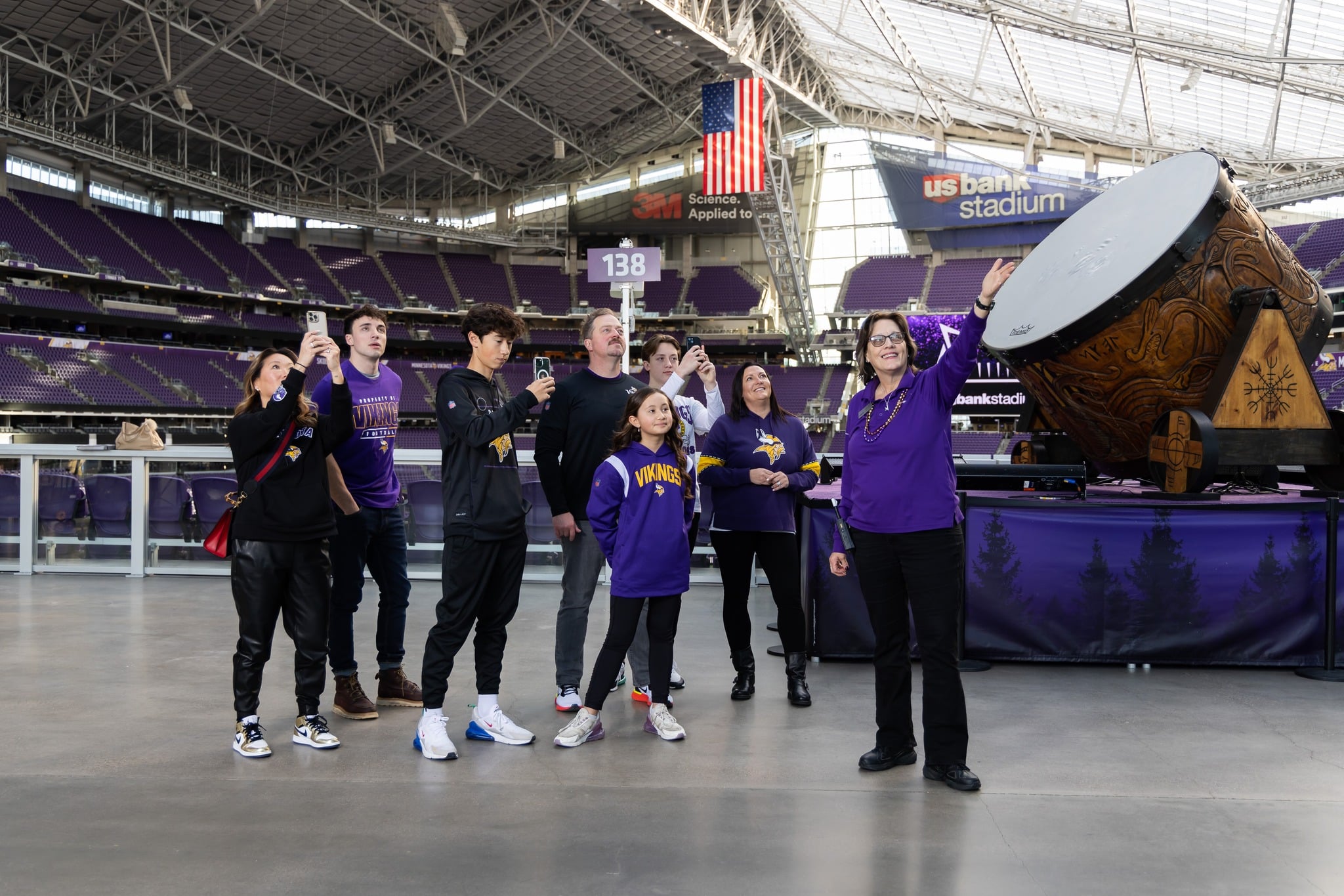 Family at US Bank Stadium