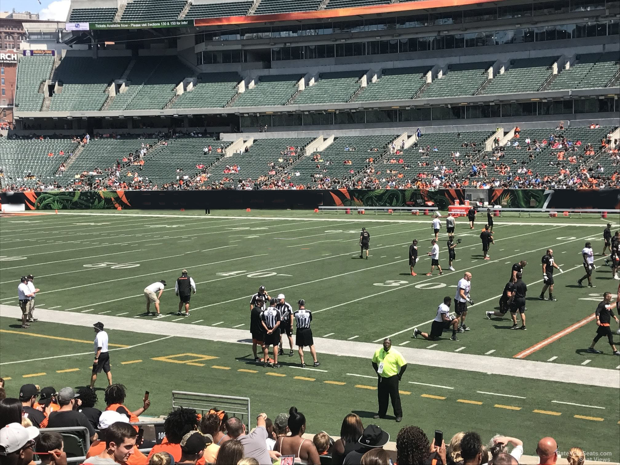Section 106 at Paycor paul brown Stadium