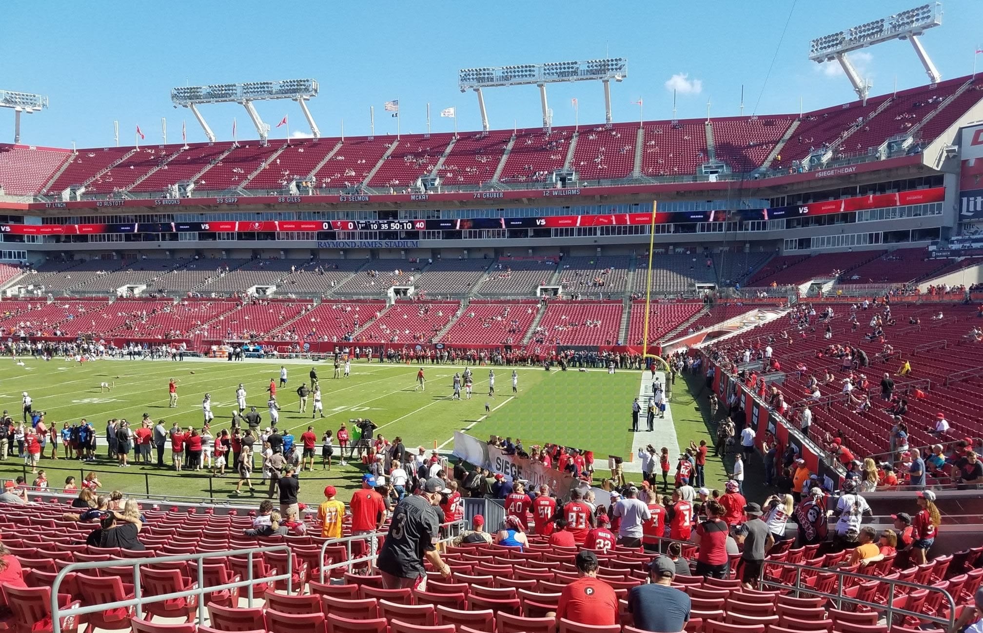 Section 115 at Raymond James Stadium