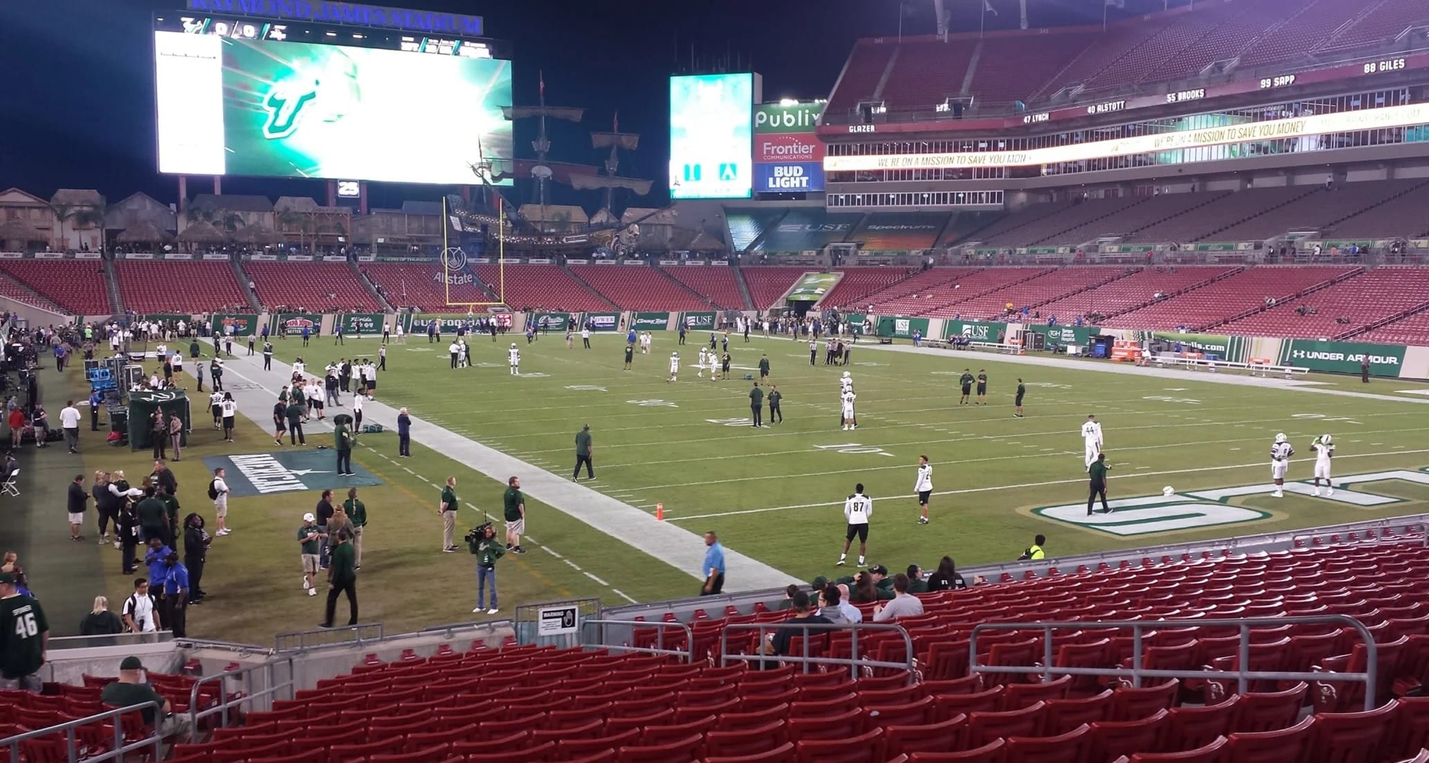 Section 120 at Raymond James Stadium