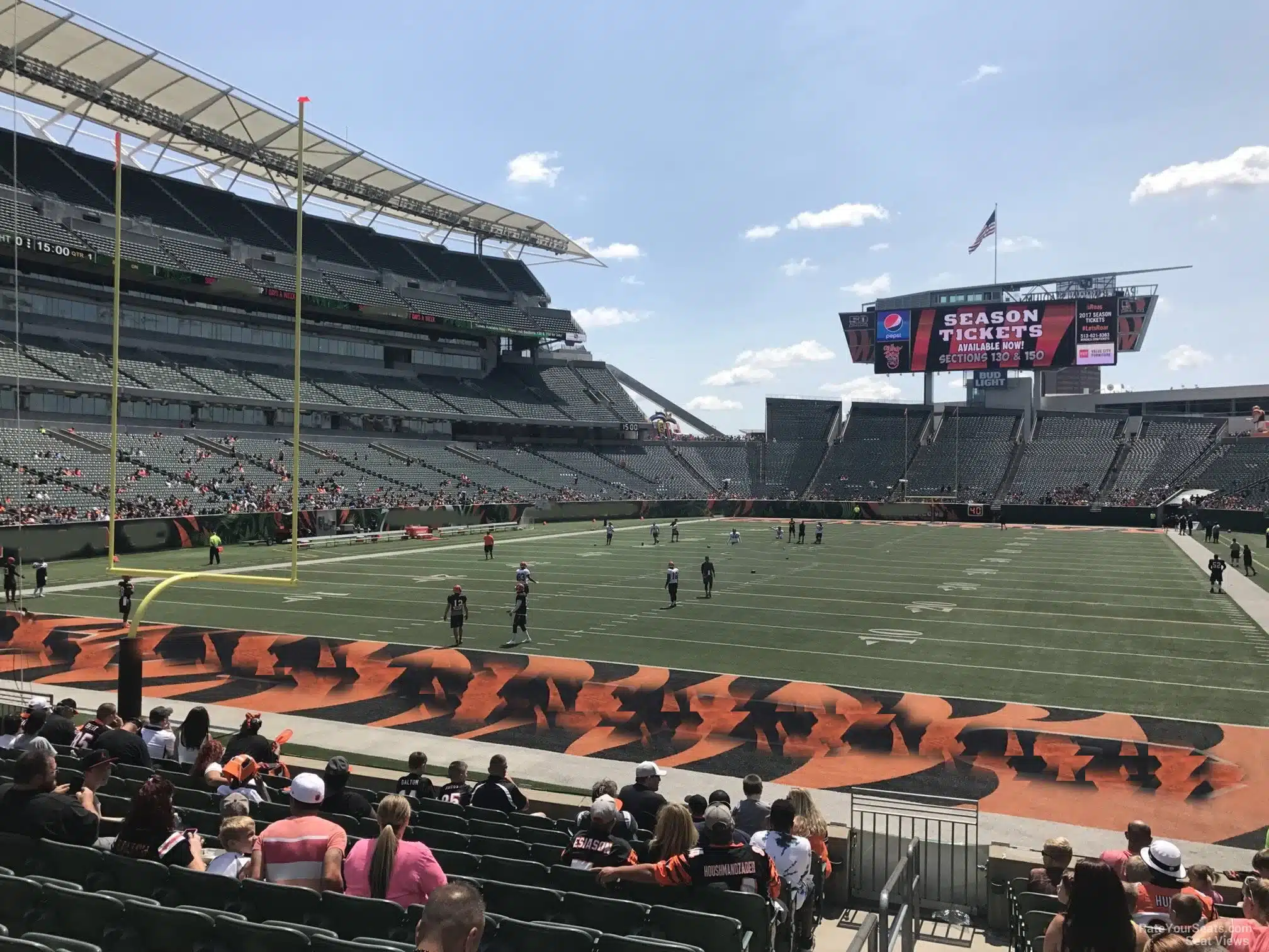 Section 122 at Paycor paul brown Stadium