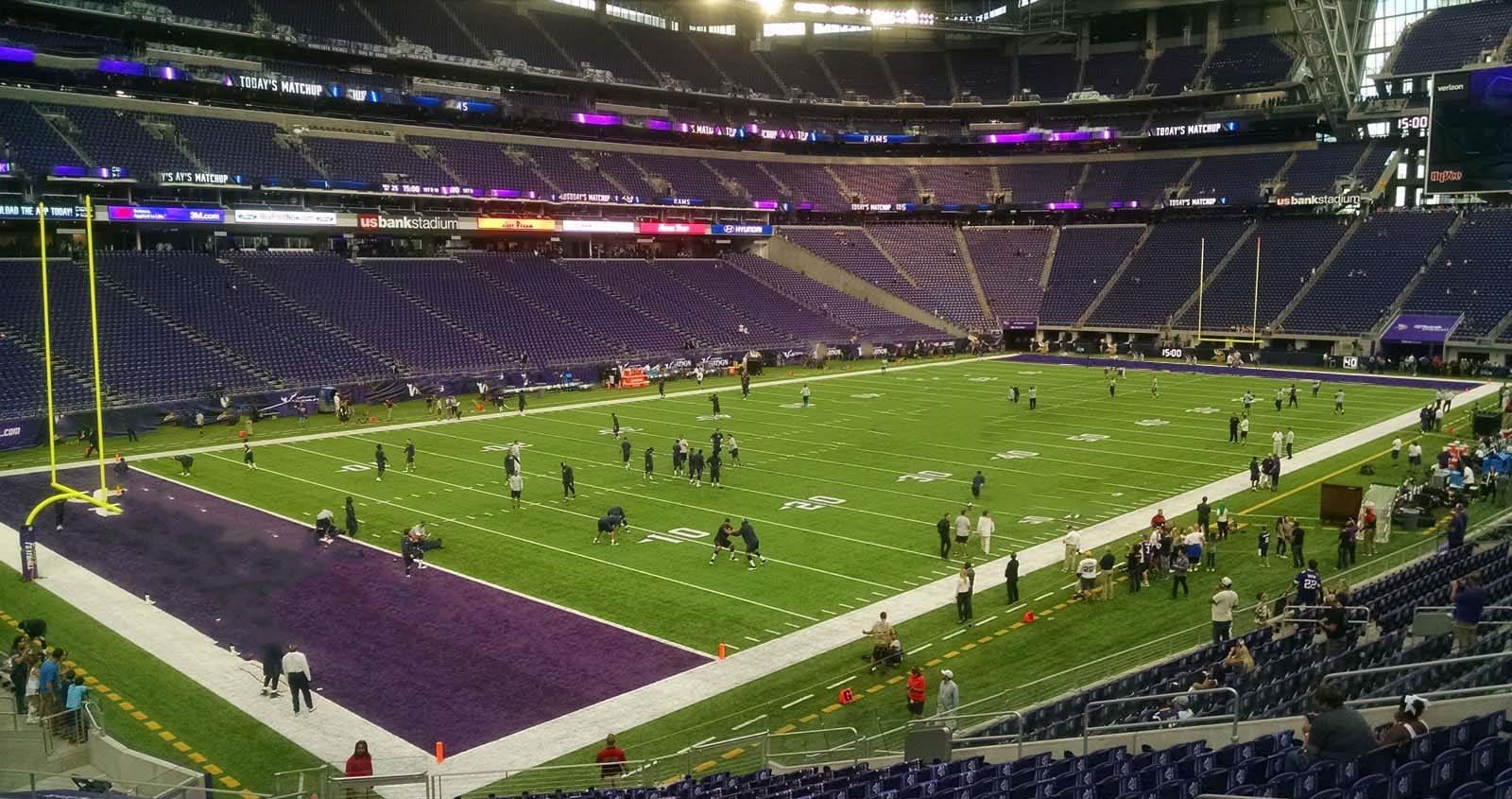 Section 136 at US Bank Stadium