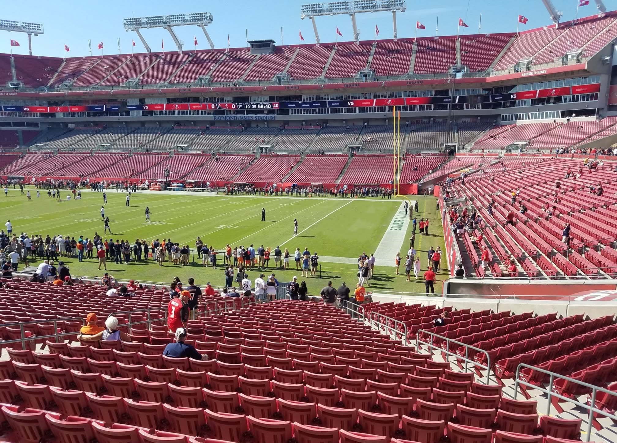 Section 140 at Raymond James Stadium