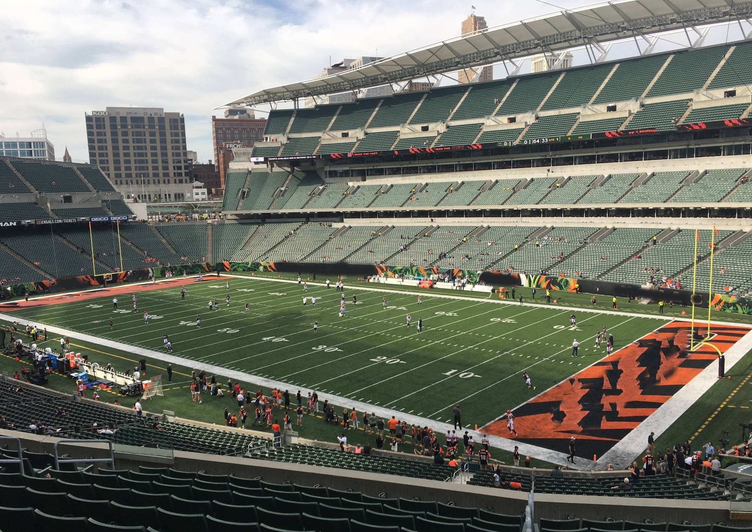 Section 203 at Paycor paul brown Stadium