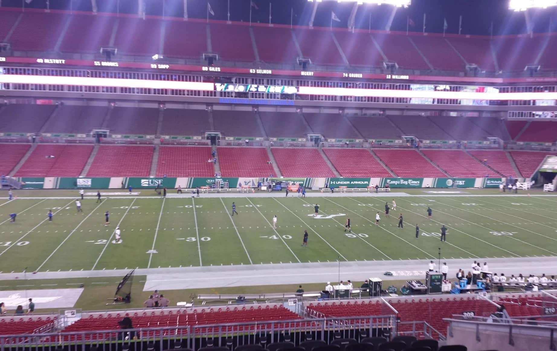 Section 209 at Raymond James Stadium