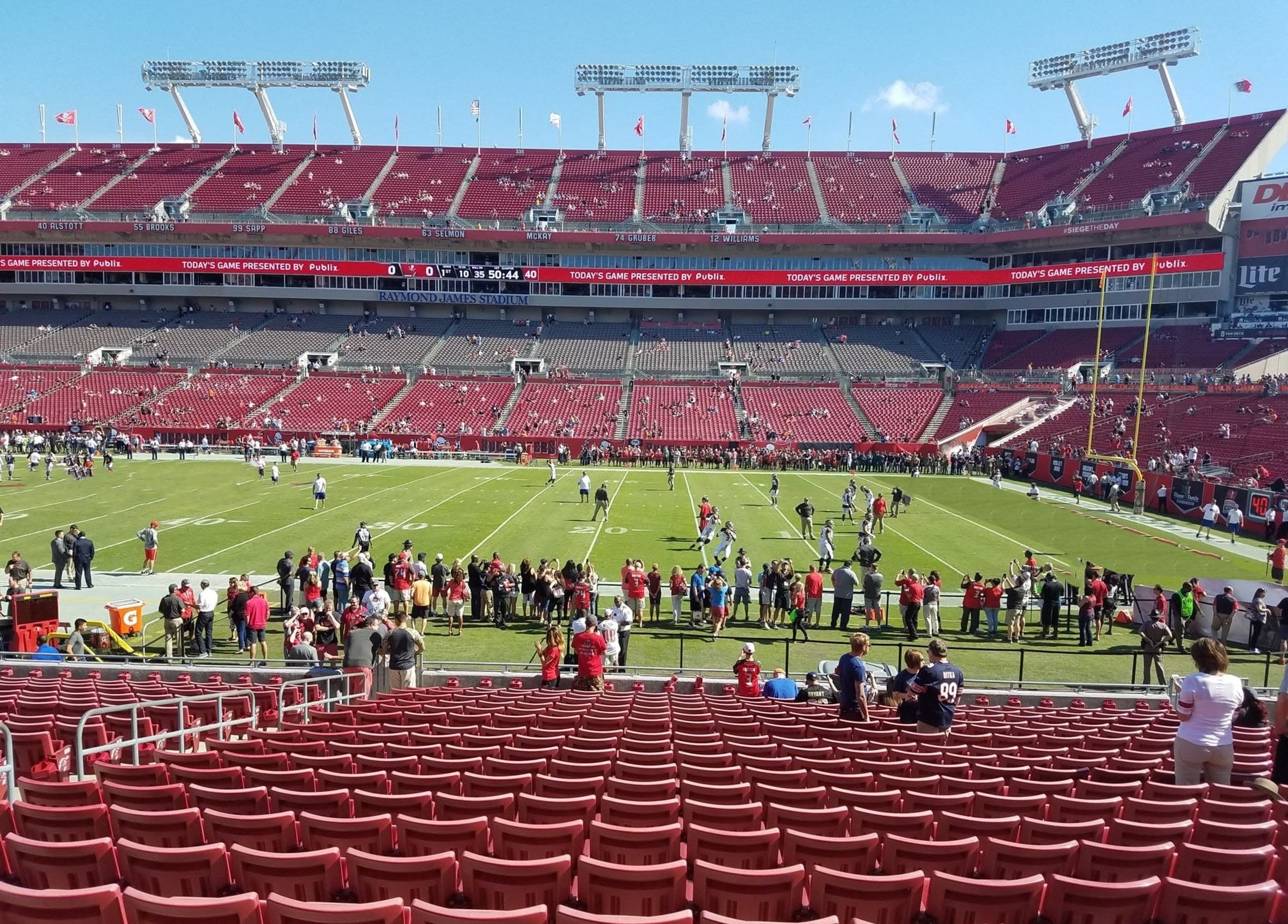 Section 113 at Raymond James Stadium