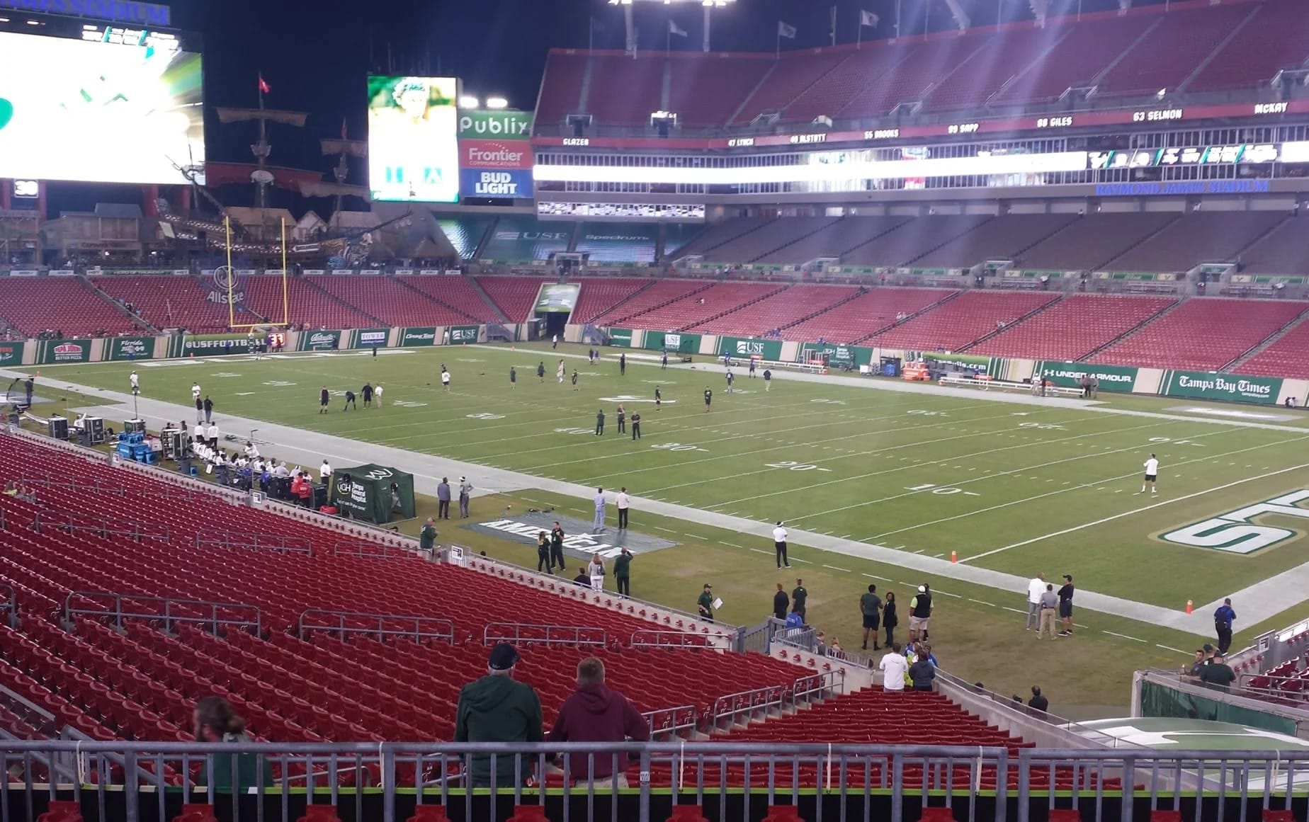 Section 218 at Raymond James Stadium