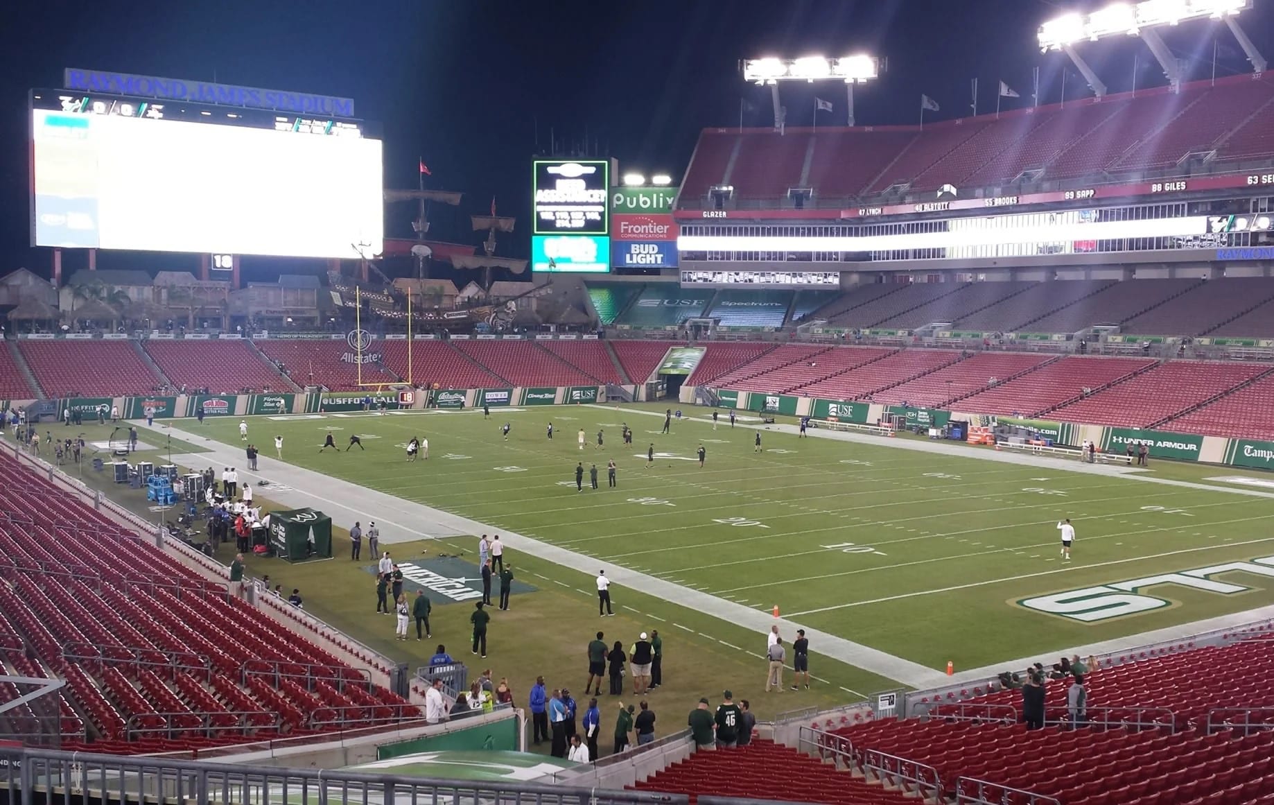 South endzone