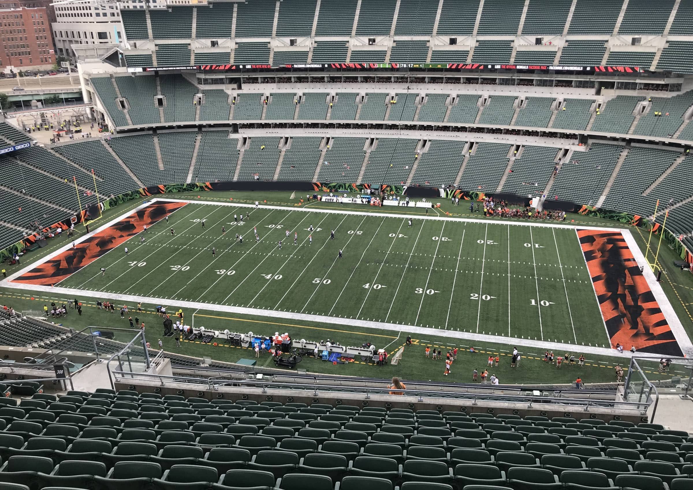 Section 308 at Paycor paul brown Stadium