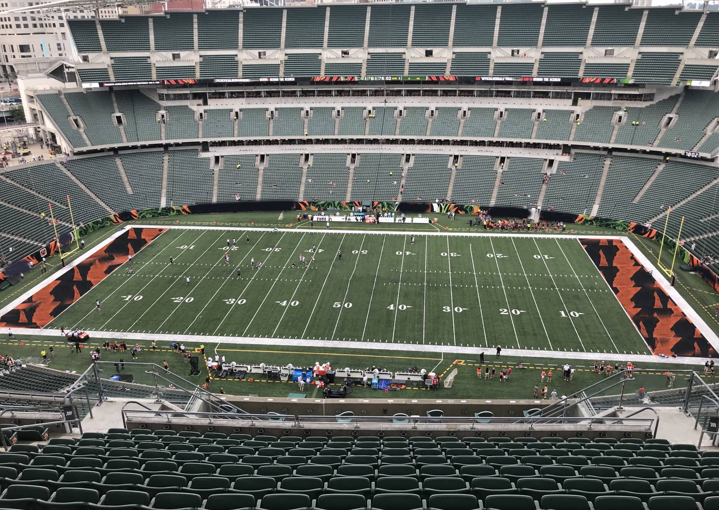 Section 309 at Paycor paul brown Stadium