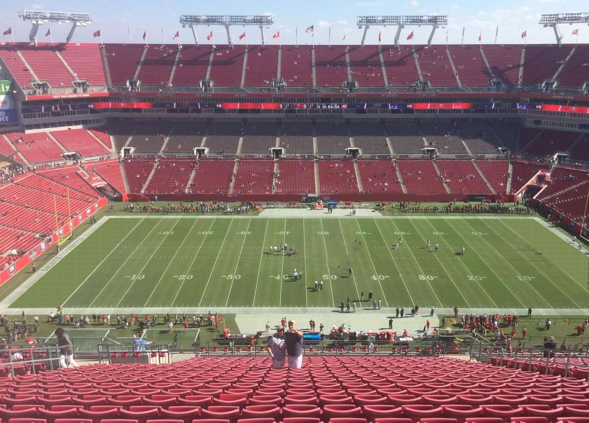 Upper Level Sideline Seating