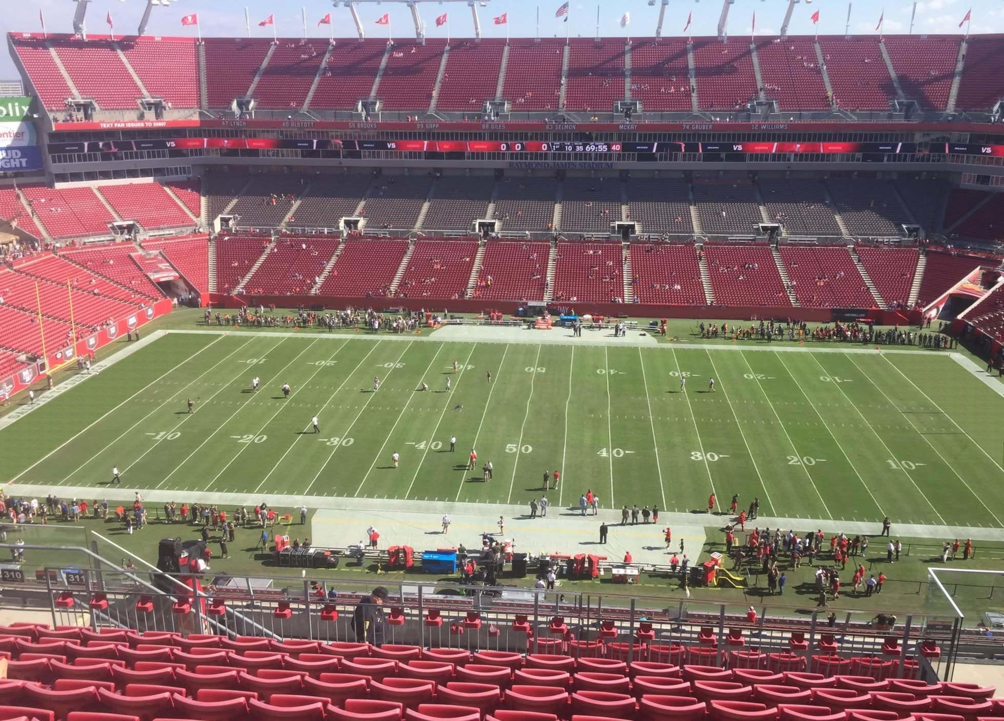 Section 311 at Raymond James Stadium