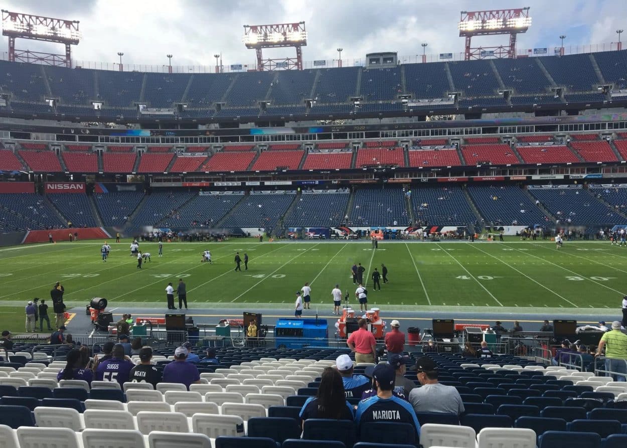 Best seats at the Nissan Stadium in Tennessee