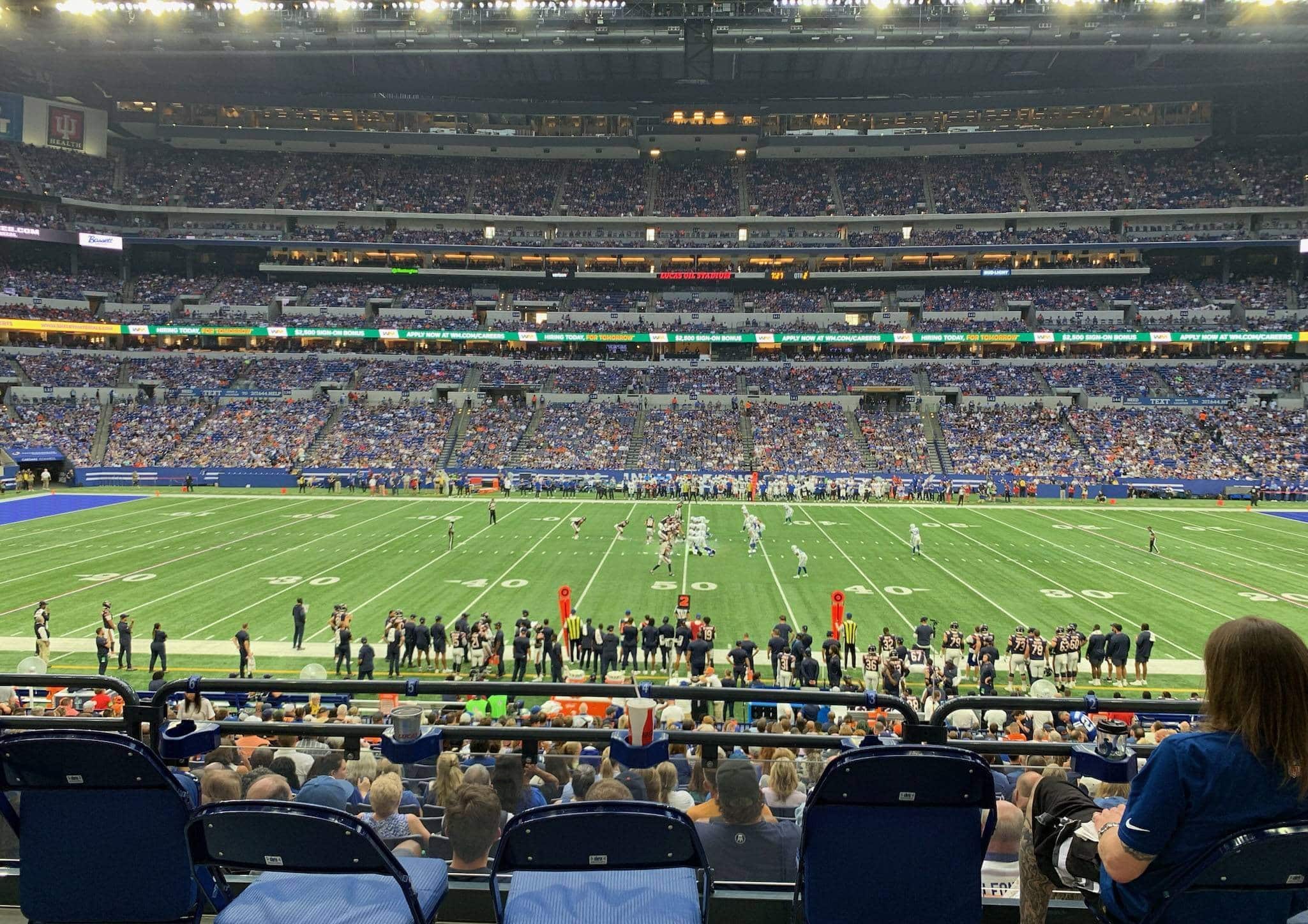 Section 113 at Lucas Oil Stadium