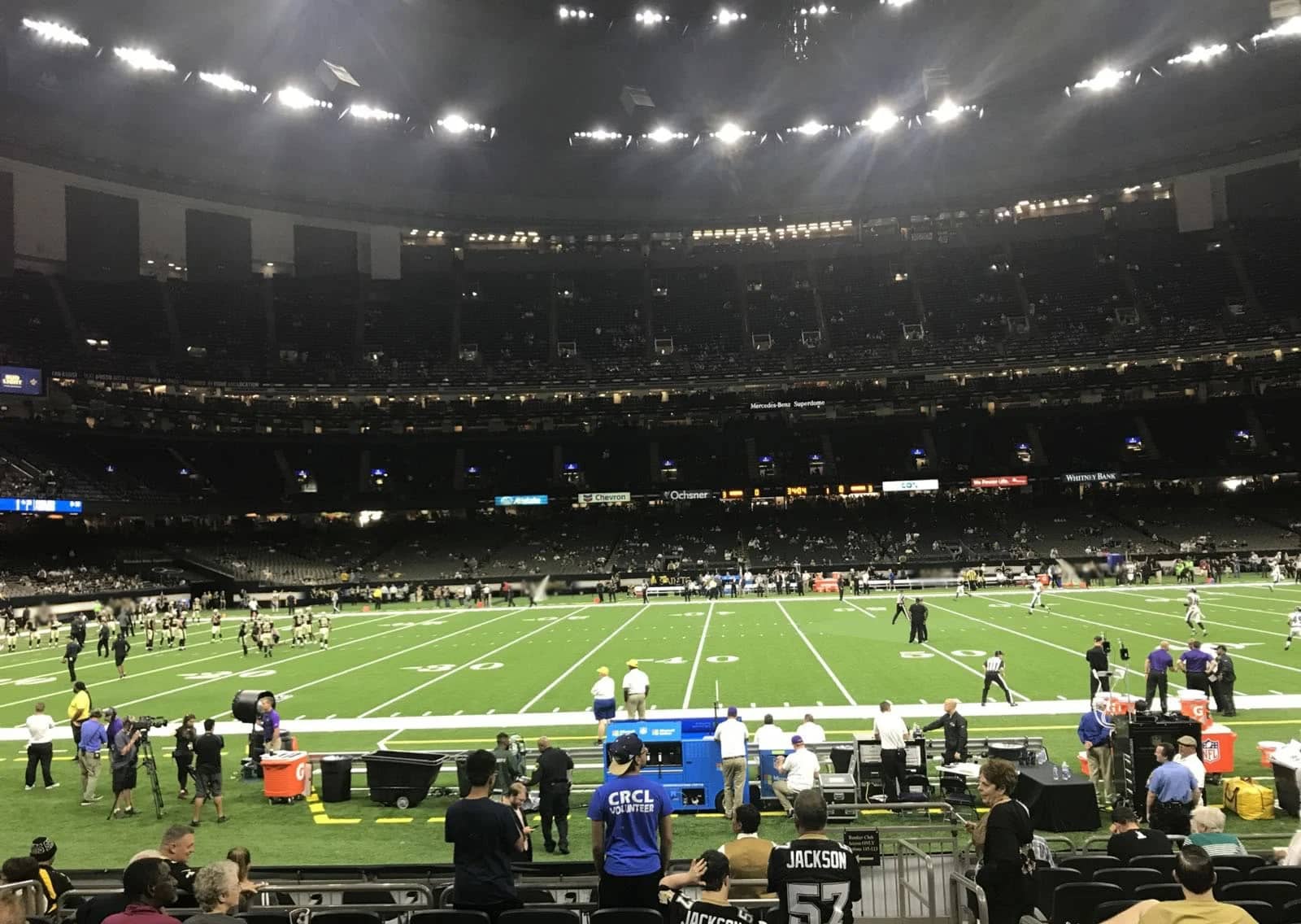 Best seats at the Caesars Superdome For New Orleans Saints and