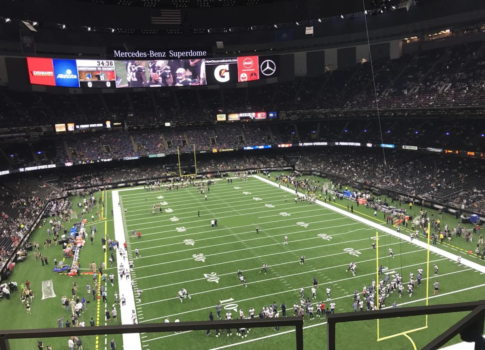 Best seats at the Caesars Superdome For New Orleans Saints and