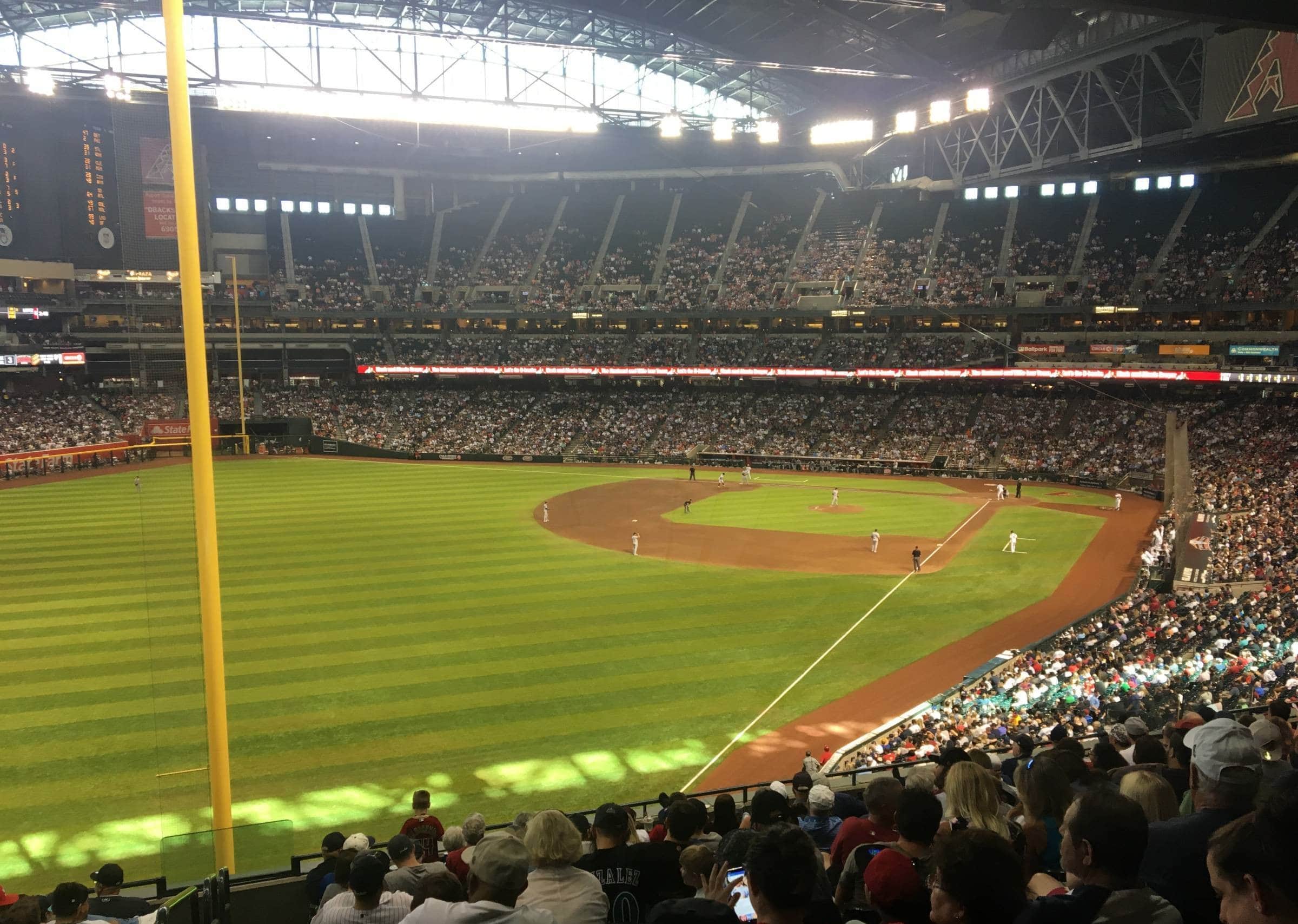 100 level chase field stadium