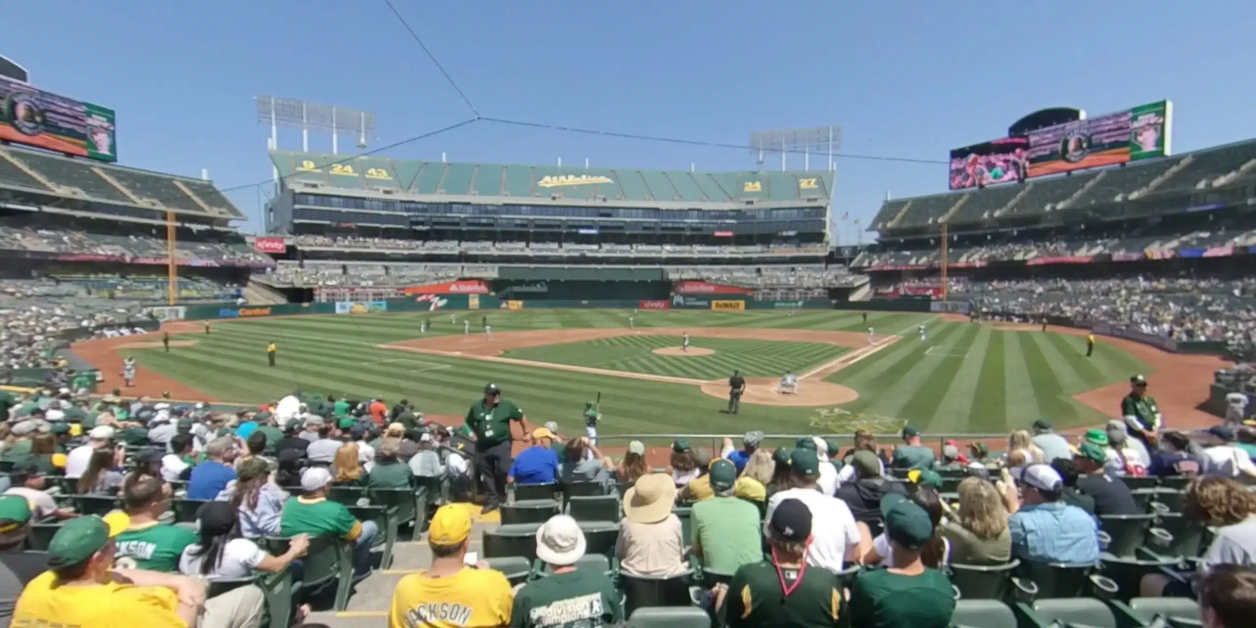 Best seats at the Oakland Coliseum