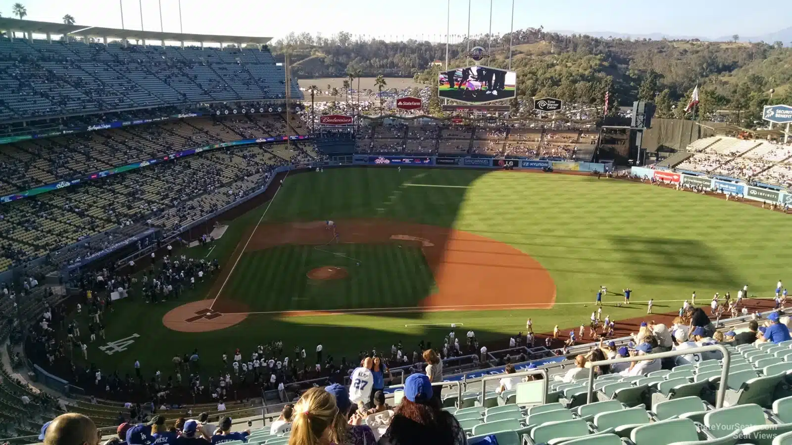 Sideline Dodger Stadium